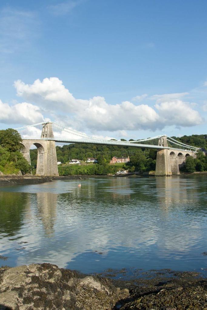 A picture of the Menai Bridge linking Anglesey to the mainland