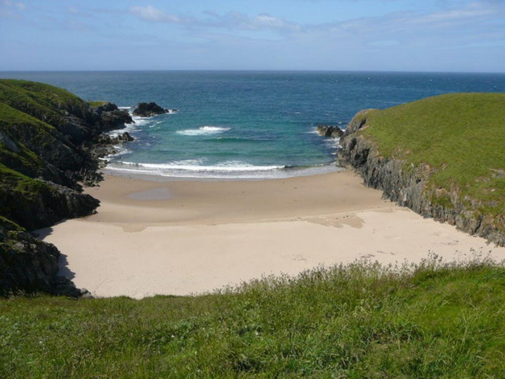 Porth Iago beach in North Wales